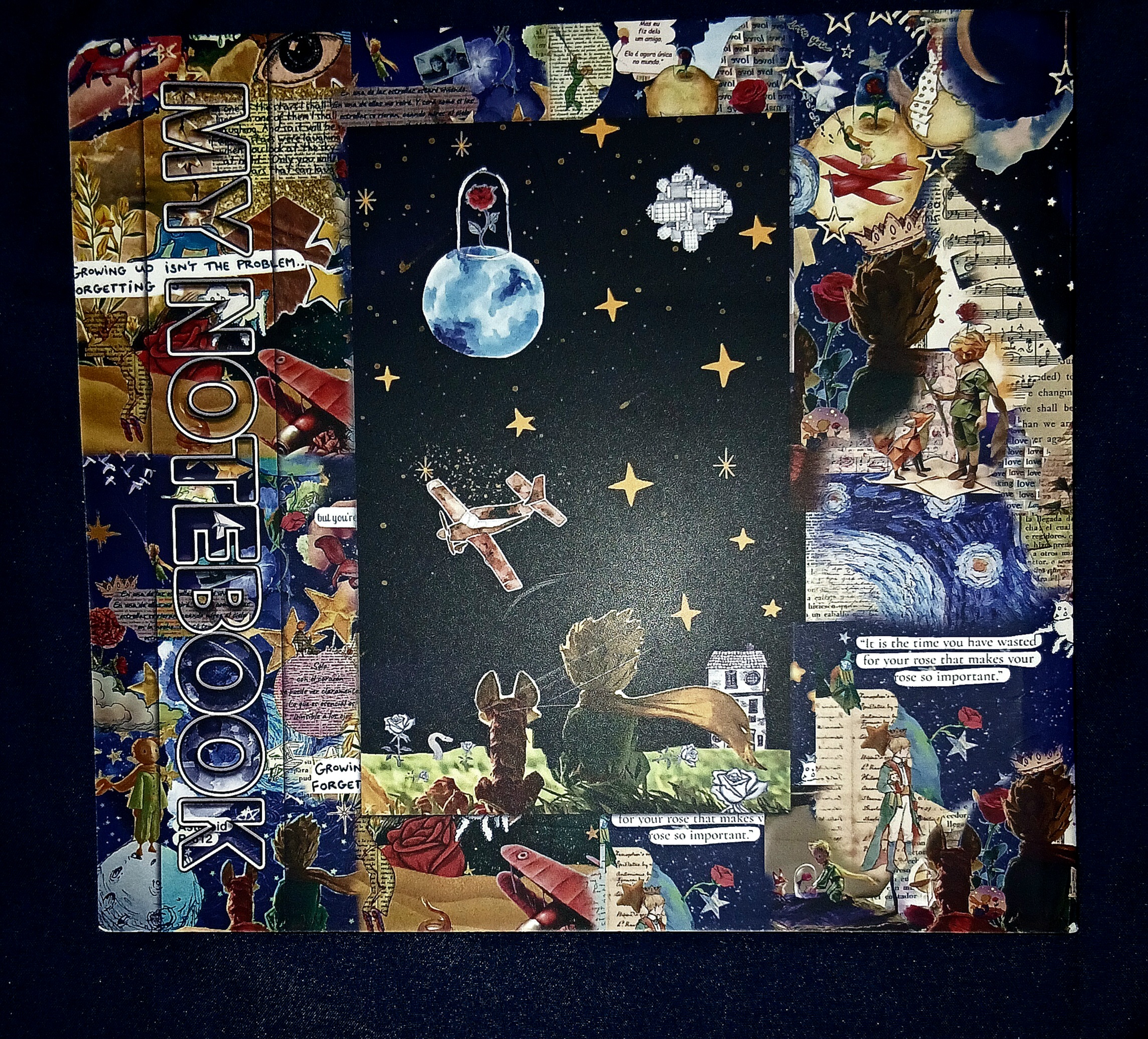 دفتر تک خط طرح شازده کوچولو _ کتاب دی